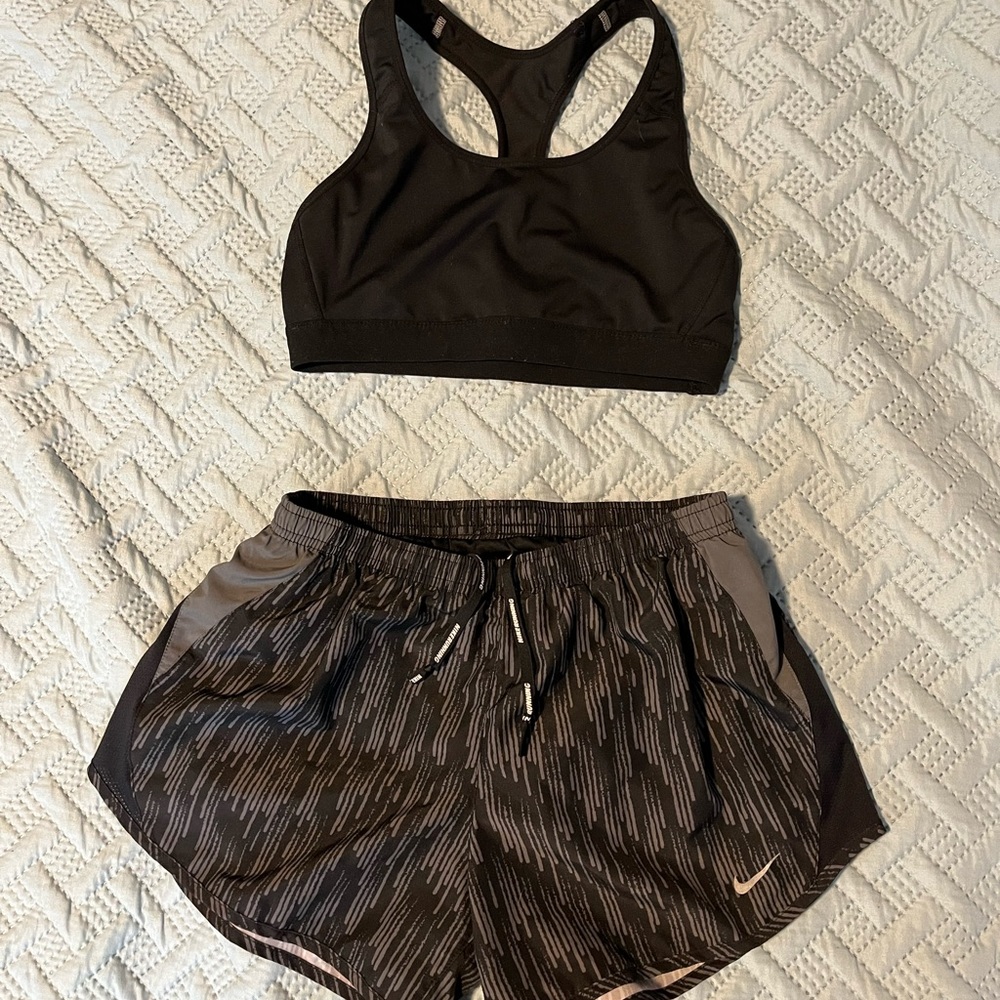 champion black sports bra